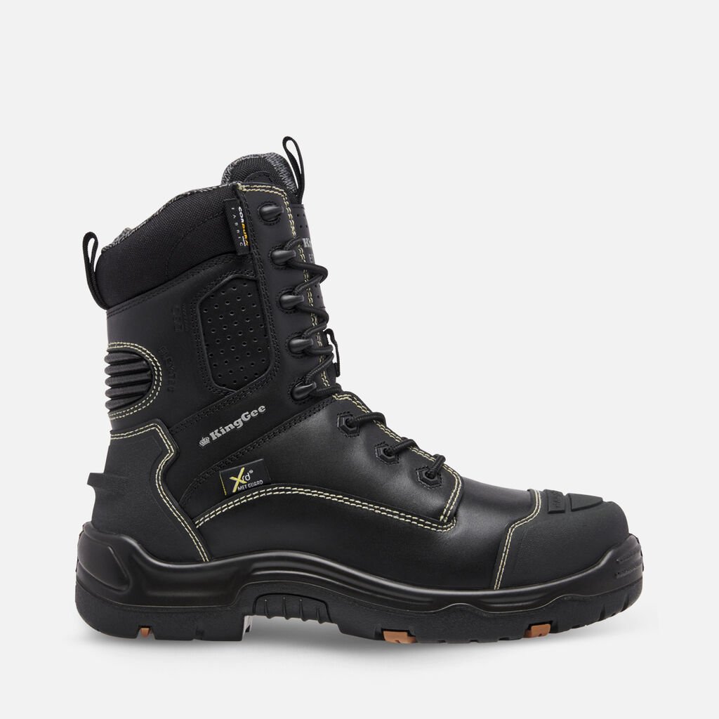 King Gee Onyx Metguard Puncture-Resistant Black Work Boot K27996 Metro Workwear